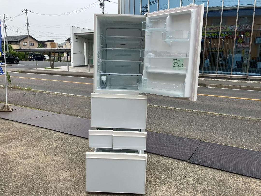 愛知岐阜/送料無料★東芝 410L冷蔵庫　GR-K41GXV(ZW)　17年製