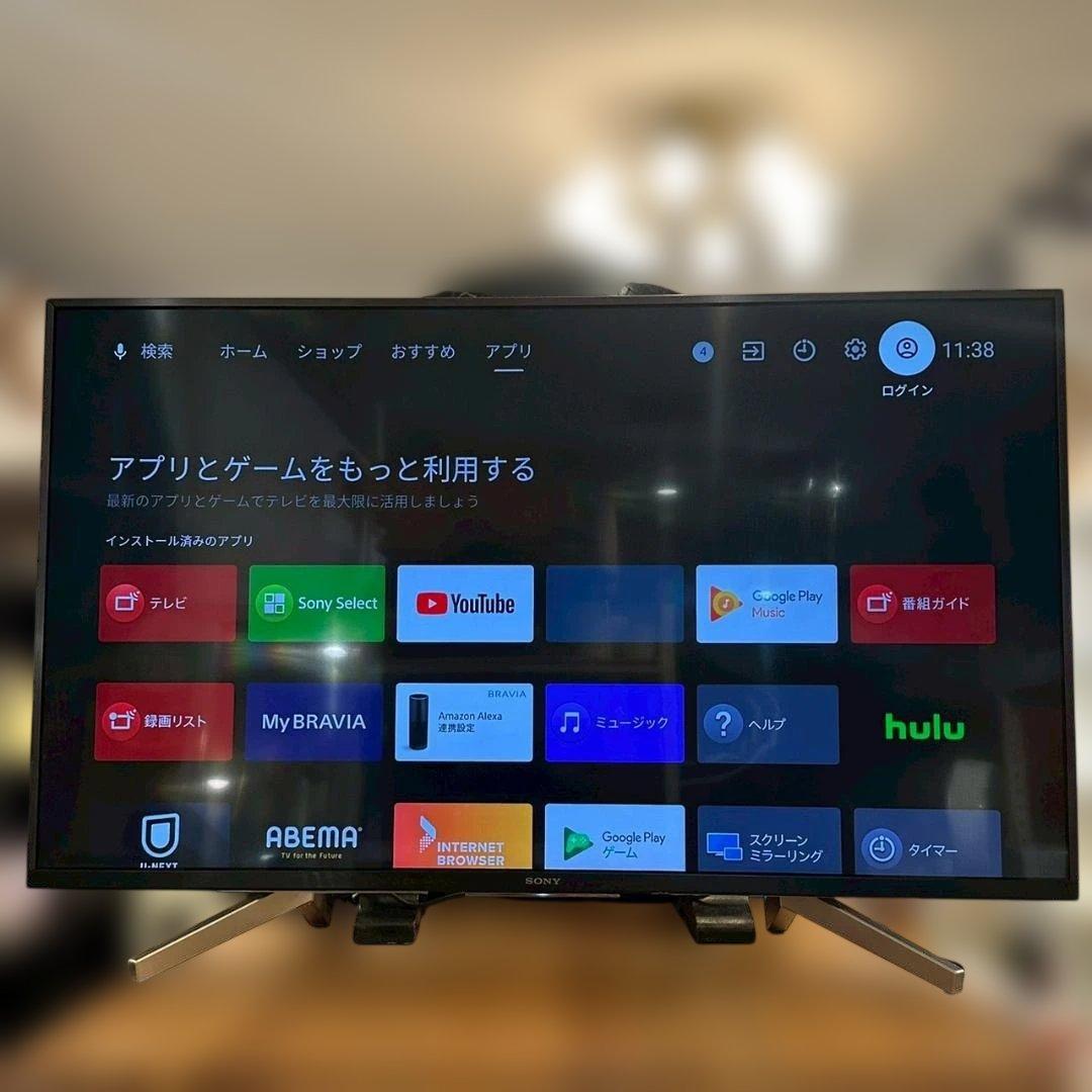 iΦ【美品】SONY 4K 液晶テレビ KJ-43X8500F 2018年製