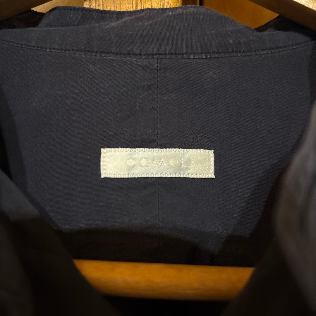 comoli コモリ バンドカラーシャツ