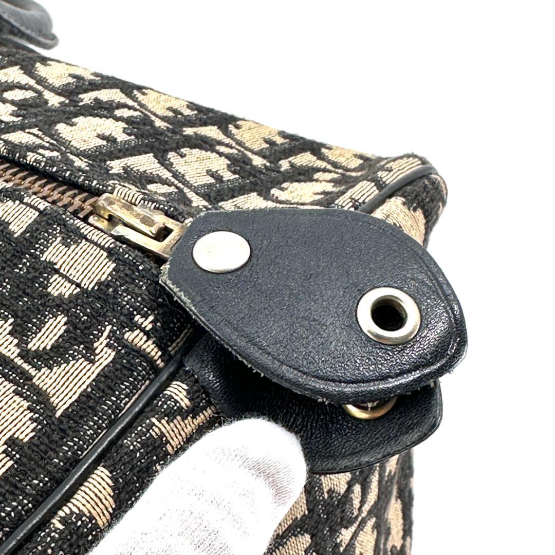 Christian Dior トロッター キャンバス ボストンバッグ ブラック