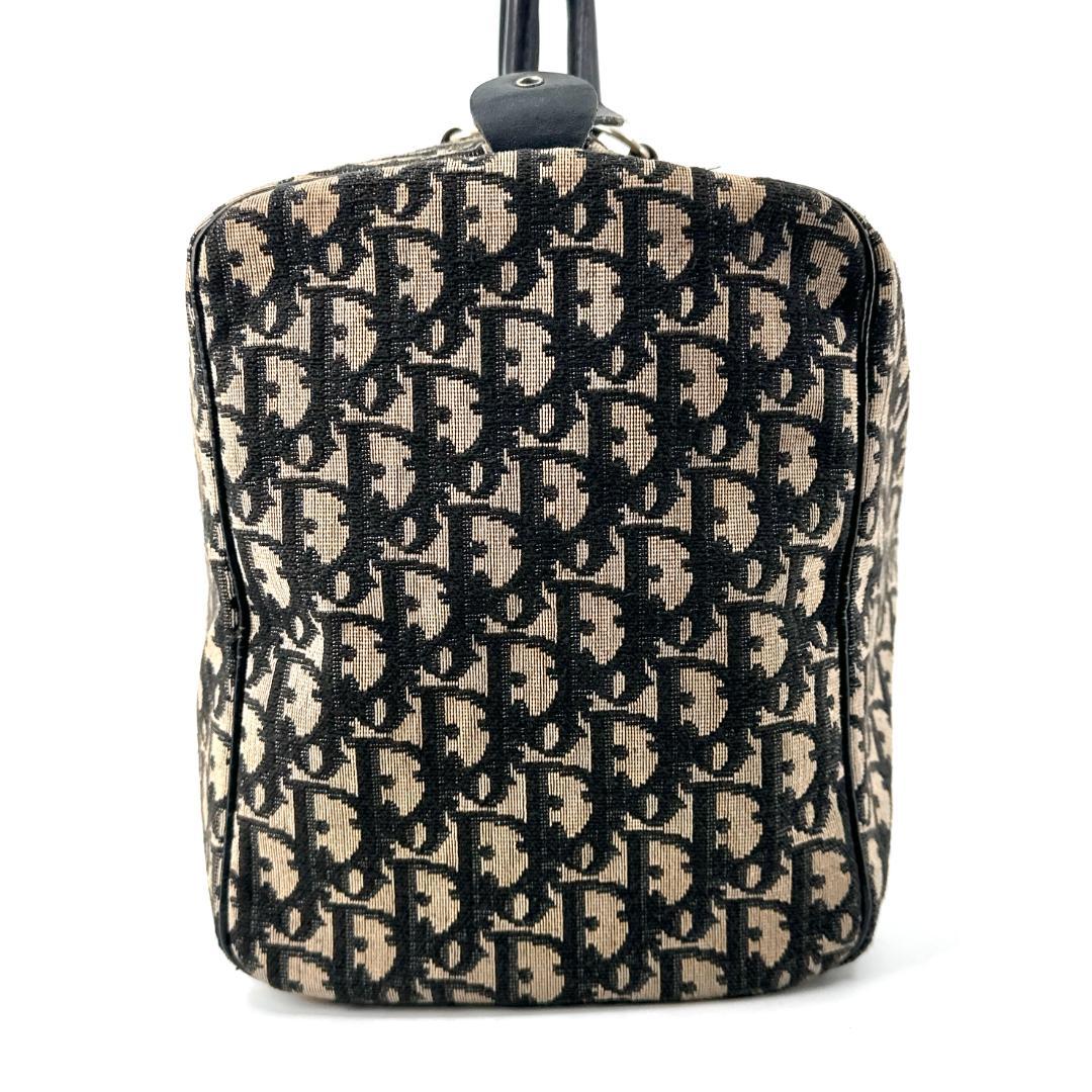 Christian Dior トロッター キャンバス ボストンバッグ ブラック