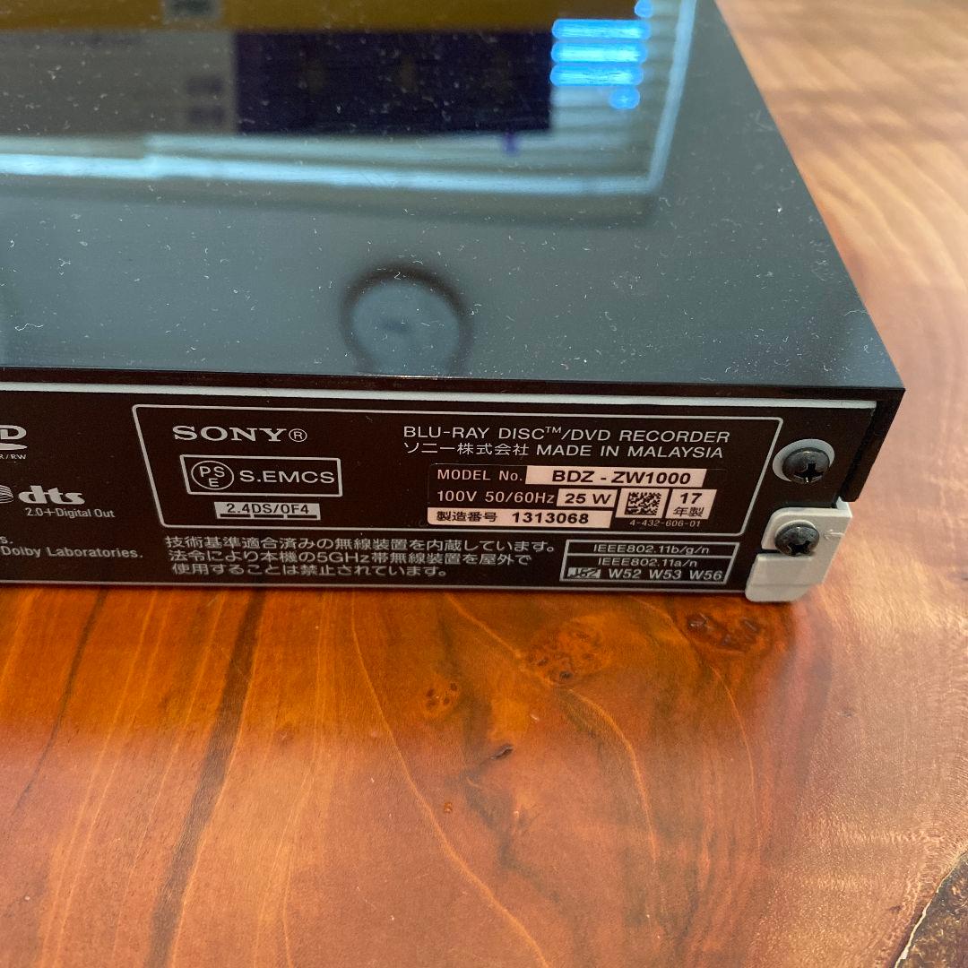 も*こ様 SONY ブルーレイプレーヤー BDZ-ZW1000