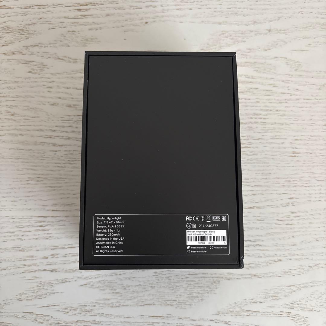 HITSCAN HYPERLIGHT ブラック マウス 本体