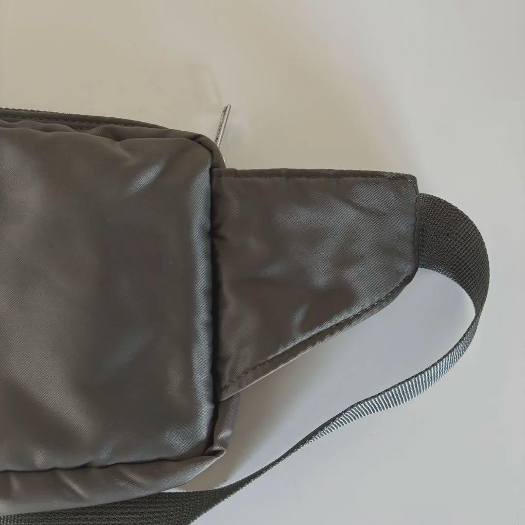 【美品】ポーター タンカー ボディバッグ コンパクト シルバーグレー