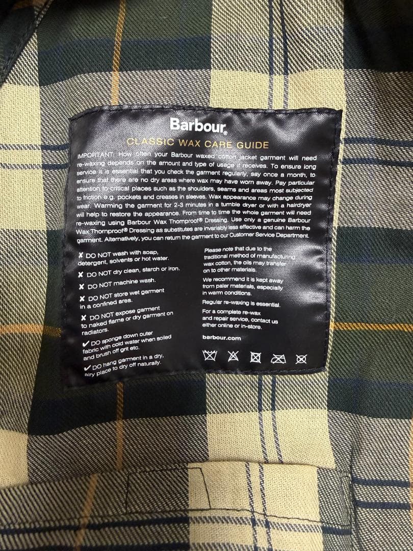 ★未使用★ Barbour SPEY WAX ジャケット セージ L バブアー