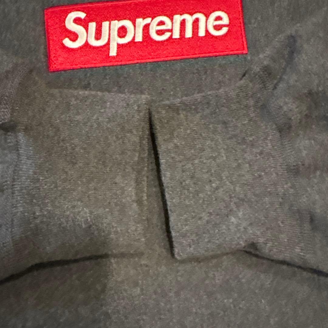 ⬛︎極美品⬛︎supreme⬛︎ボックスロゴ⬛︎パーカー⬛︎チャコールグレー⬛︎XL⬛︎シュプ
