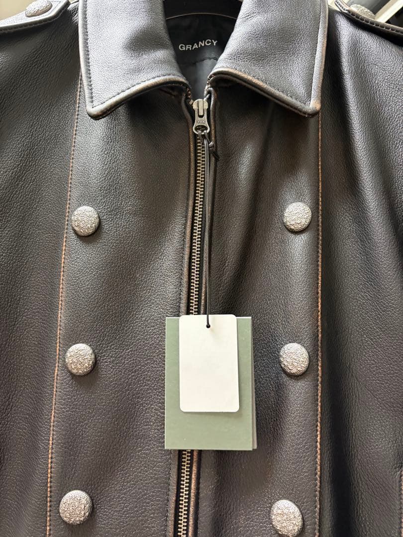 【GRANCY】ナポレオンレザーブルゾン Sサイズ