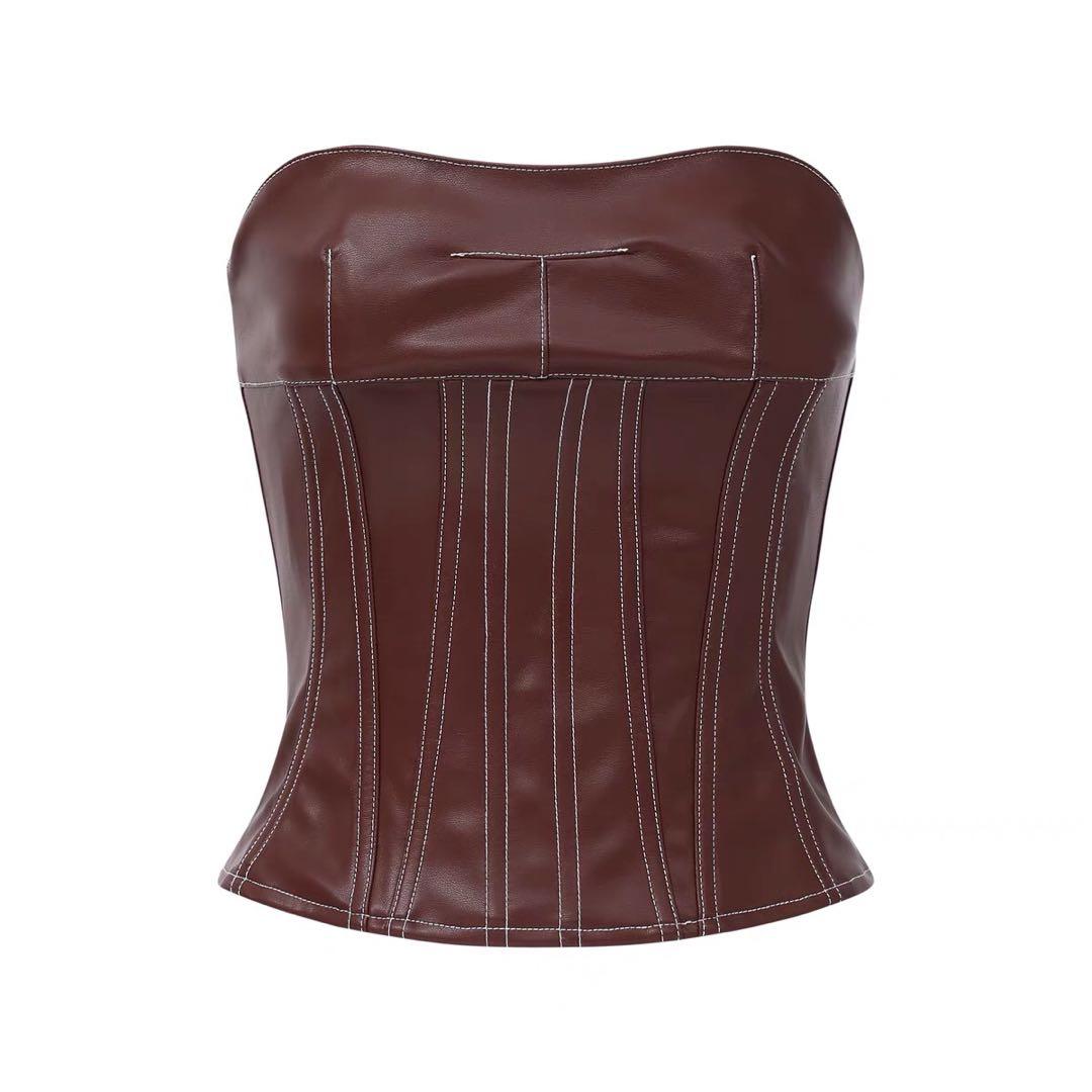 Nodress コルセット　トップス　茶色　ブラウン　Sサイズ　レア　新品