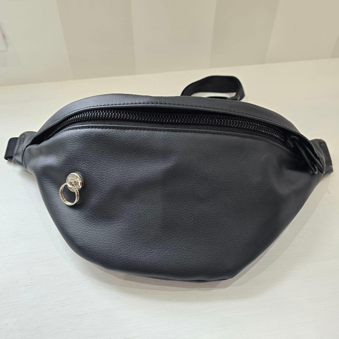 ジャムホームメイド　エシカルレザー シンプル ミニ ウエストポーチ