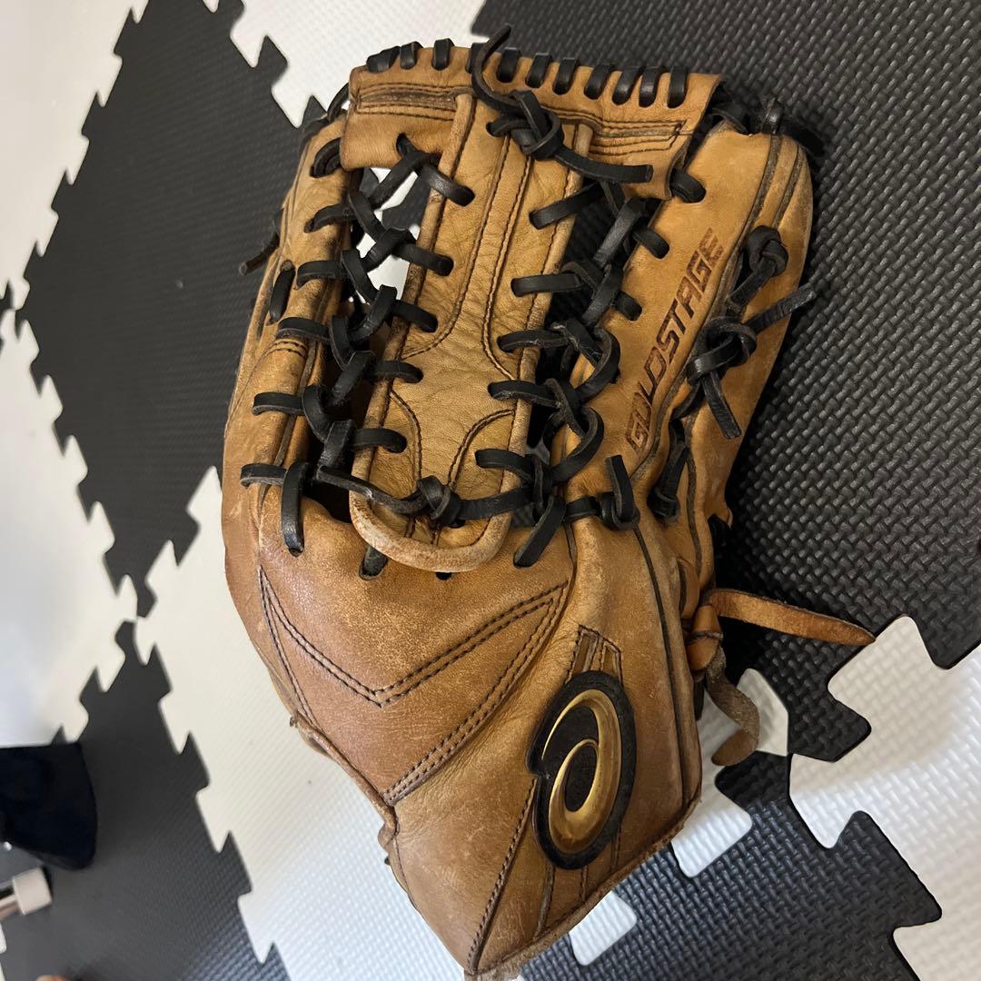 ASICS GOLDSTAGE 硬式グローブ ブラウン
