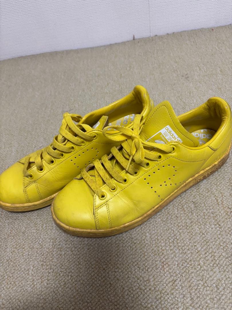 adidas Raf Simons イエロー スニーカー使用感ありサイズ9
