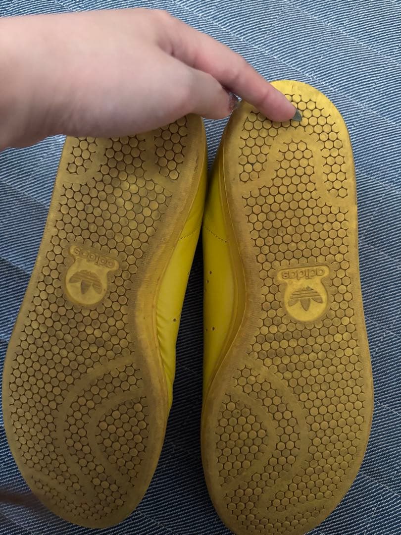 adidas Raf Simons イエロー スニーカー使用感ありサイズ9