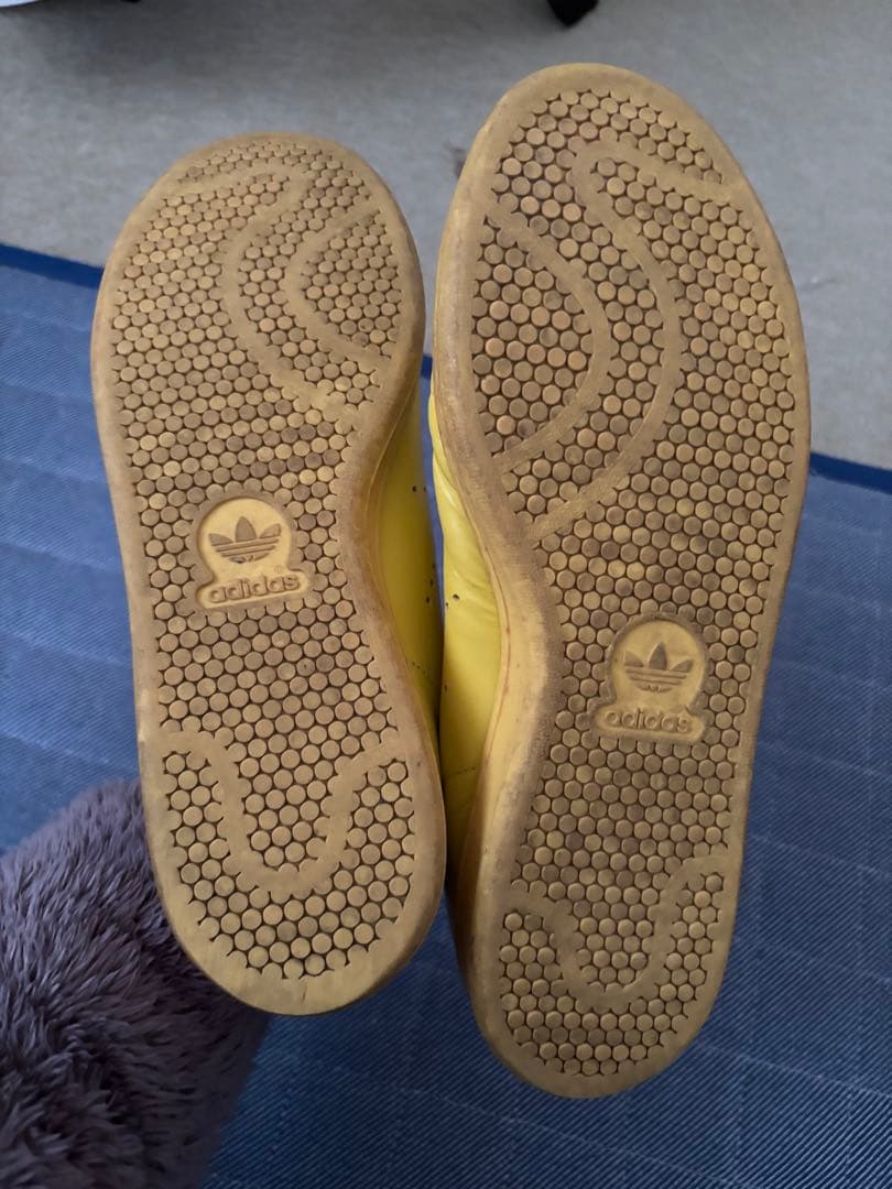 adidas Raf Simons イエロー スニーカー使用感ありサイズ9