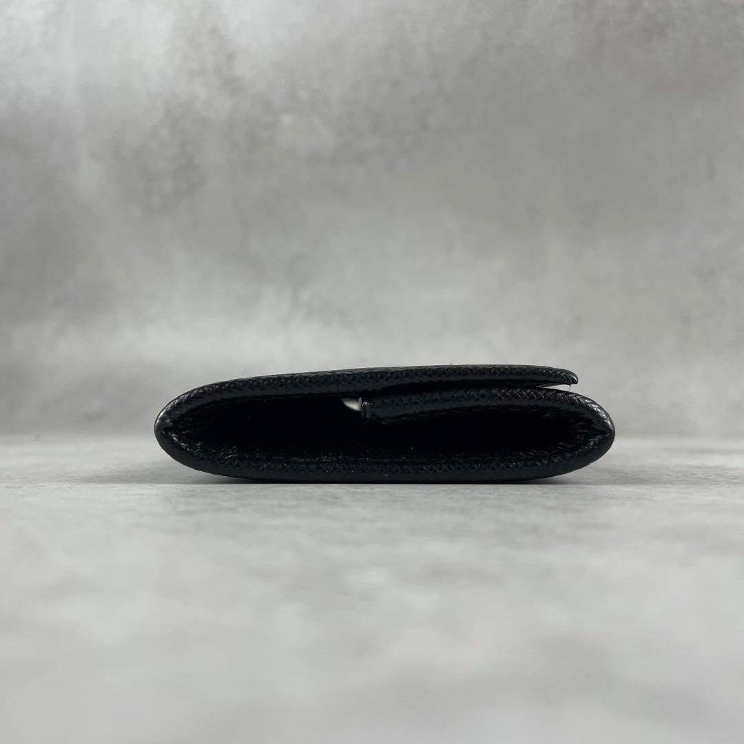 【極美品】現行 PRADA ケース 小銭入れ サフィアーノ 三角ロゴ