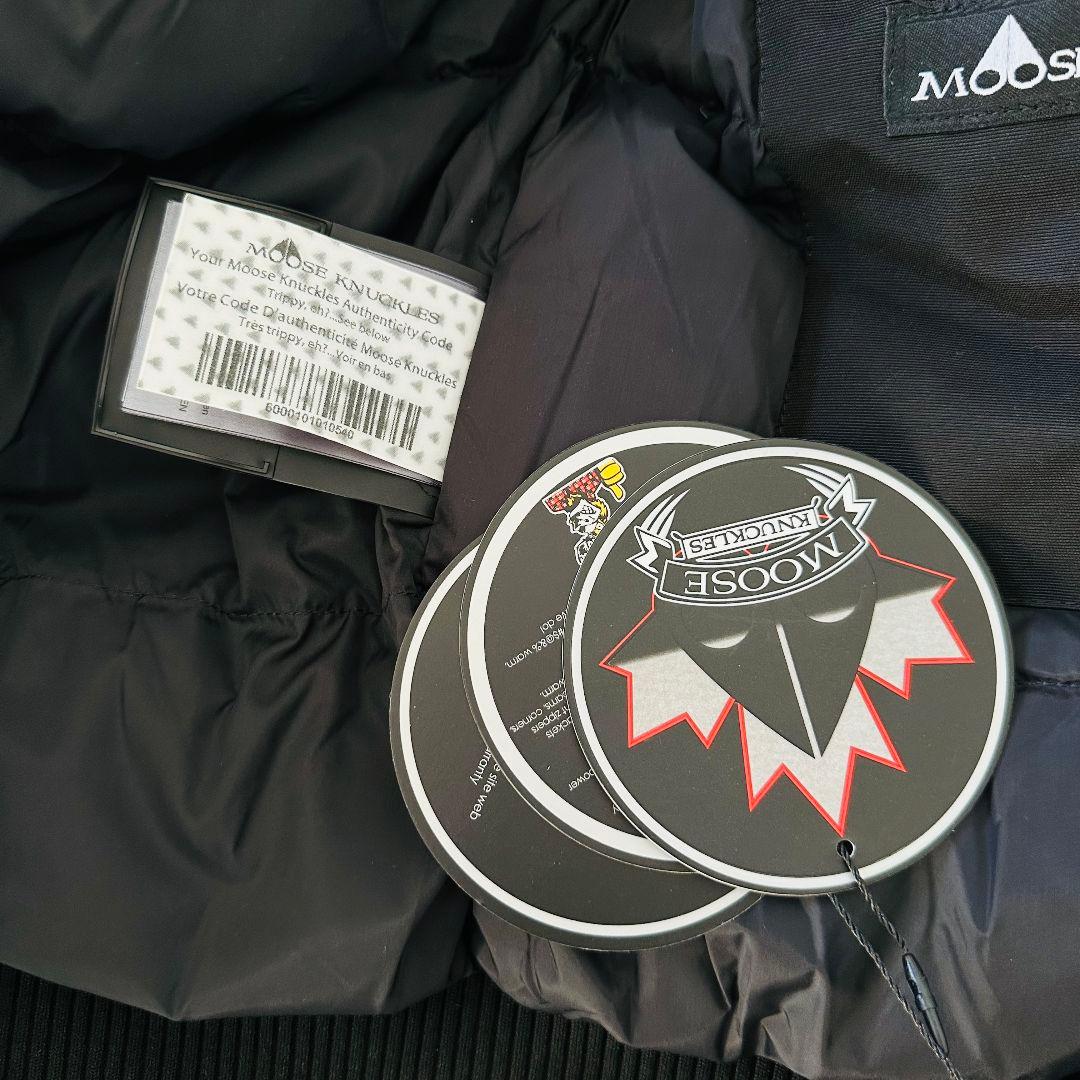 MOOSE KNUCKLES ブラック ダウンジャケット Sサイズ