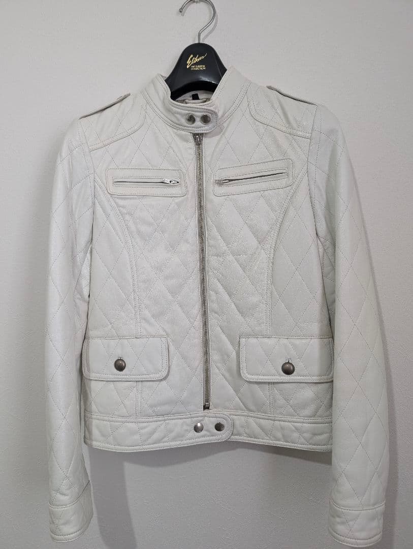 BALMAIN バルマン 希少 キルティング レザー ライダースジャケット 羊革