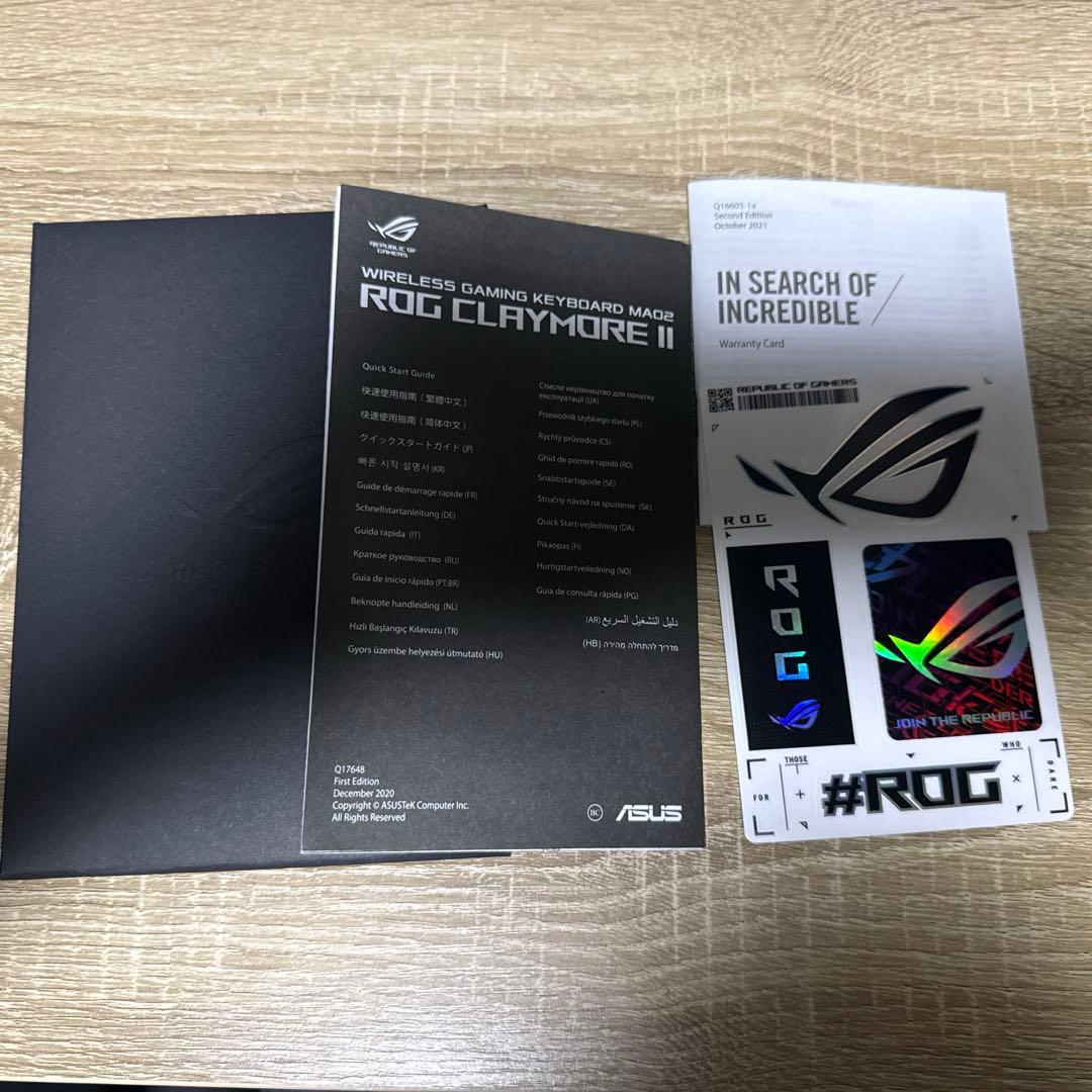 キーボード rog claymore ii