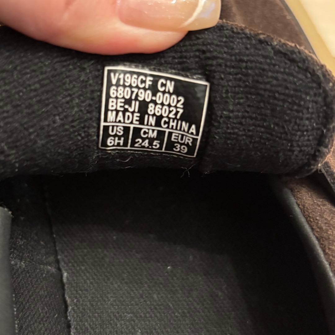 VANS ローファー ブラウン スエード V196CF CN 24.5 箱なし