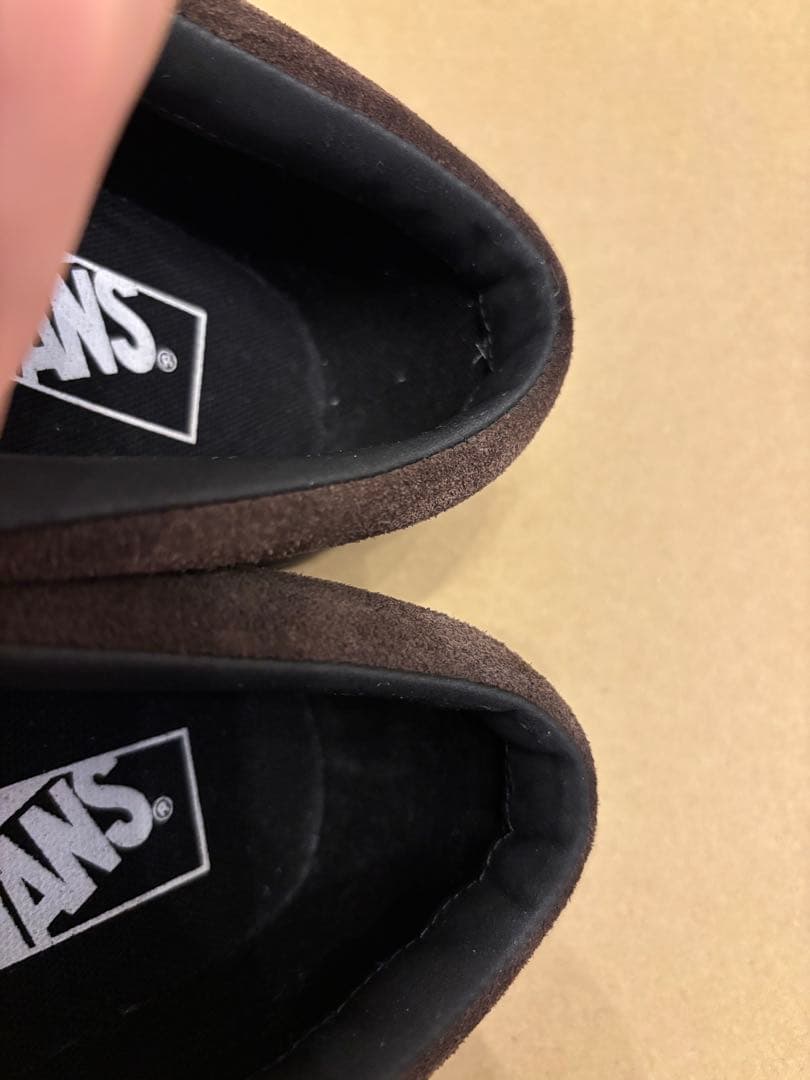 VANS ローファー ブラウン スエード V196CF CN 24.5 箱なし