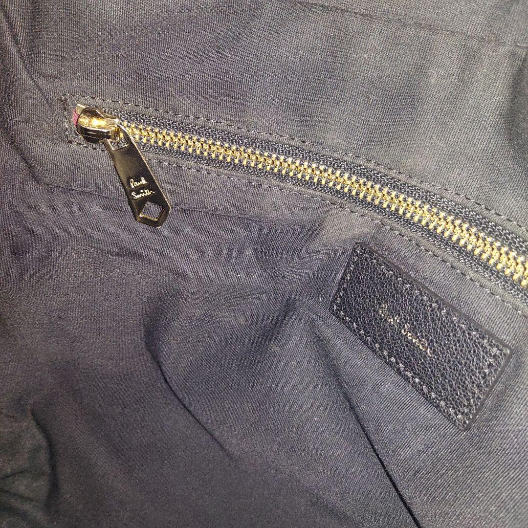 ポールスミス 3way　ビジネスバック シグネチャー　ジップストライプ　ブラック