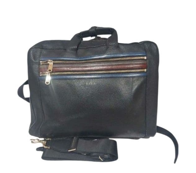 ポールスミス 3way　ビジネスバック シグネチャー　ジップストライプ　ブラック