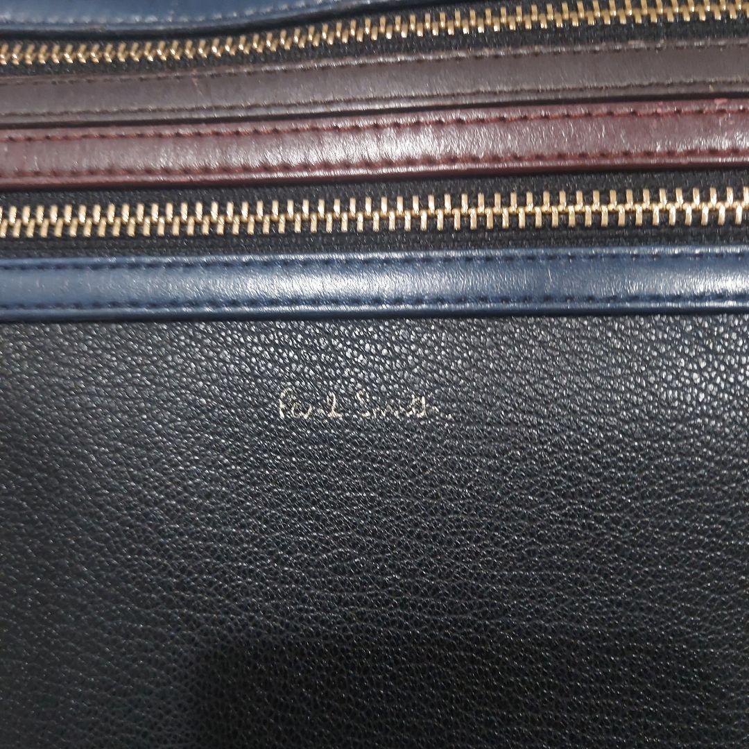 ポールスミス 3way　ビジネスバック シグネチャー　ジップストライプ　ブラック