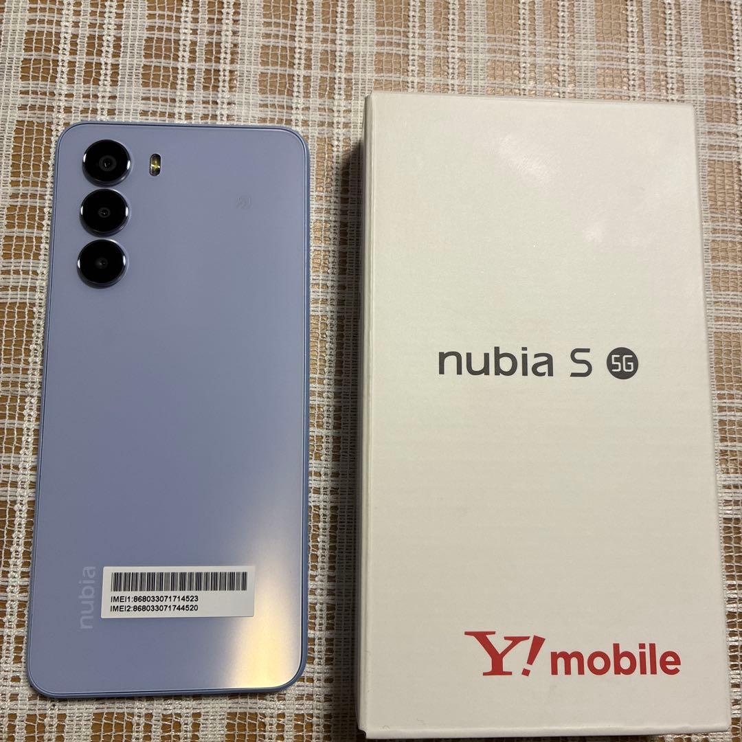 nubia S 5G A403ZT ライトパープル　 Y!mobile 未使用