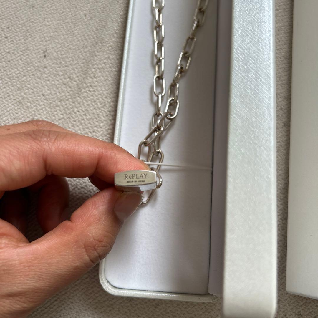アクセサリー RePLAY PADLOCK NECKLACE silver925