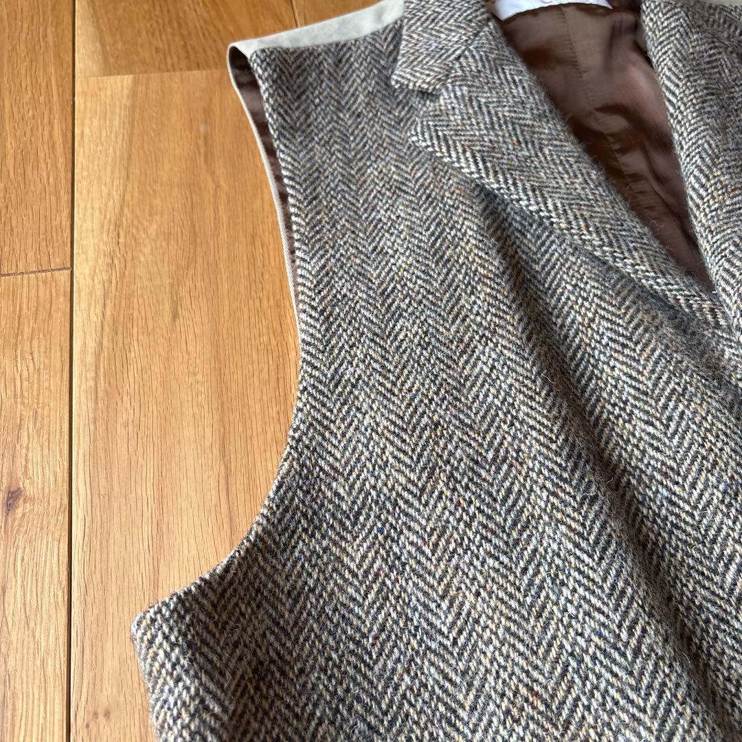 MITSUMINE ハリスツイードベスト　イタリア製