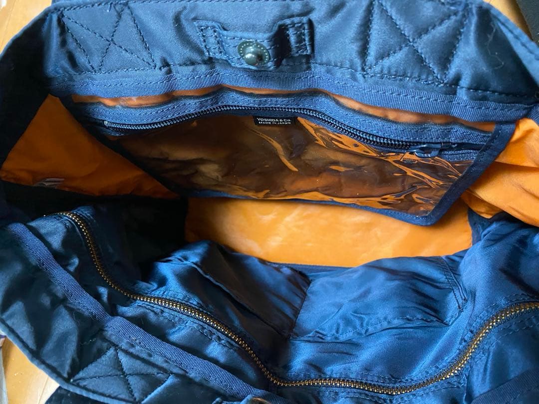 吉田カバン　ポータータンカー　トートバッグ　アイアンブルー　未使用巾着つき