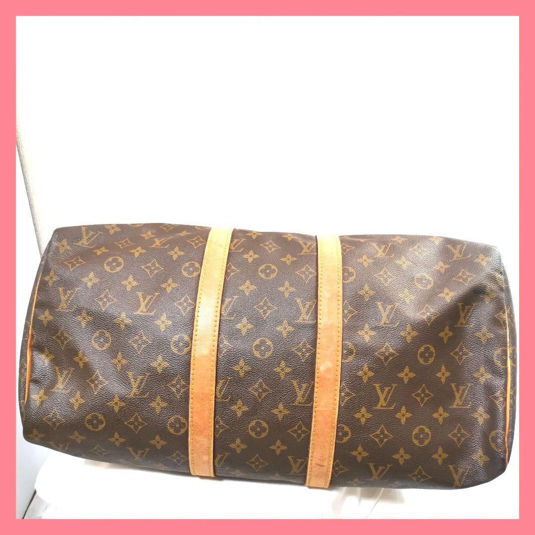 【良品】ルイヴィトン LVモノグラム ボストンバッグ45キーポル鑑定済!
