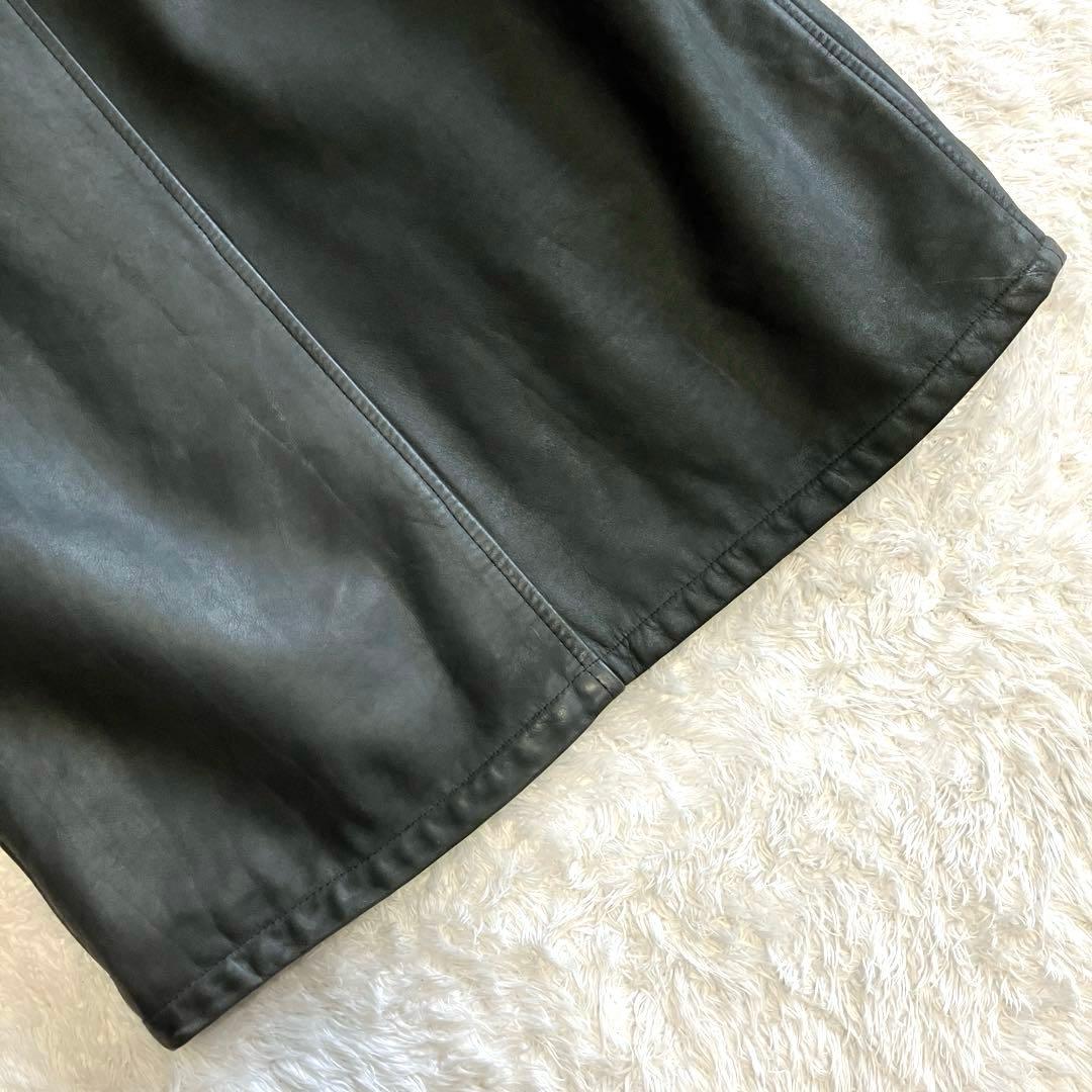 Schott 高級ヌバックレザージャケット　ウールチェック裏地　カーコート