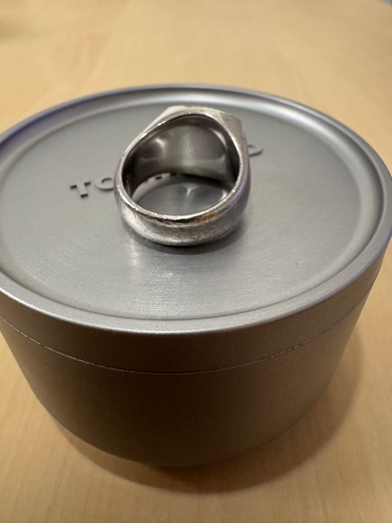 TOMWOOD Blue Hawk Eye Cushion Ring 54サイズ