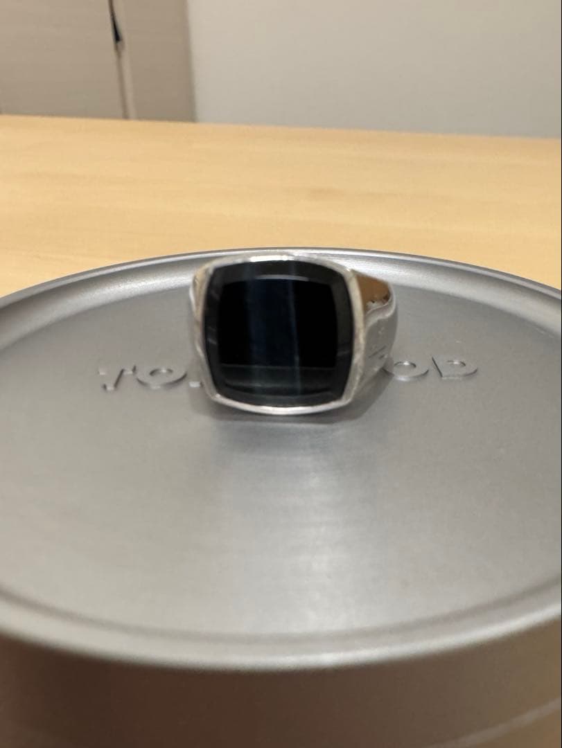 TOMWOOD Blue Hawk Eye Cushion Ring 54サイズ