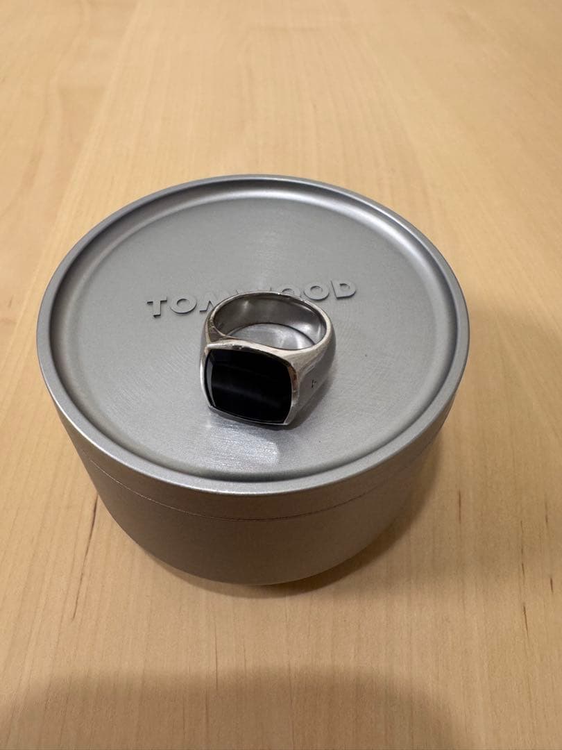 TOMWOOD Blue Hawk Eye Cushion Ring 54サイズ