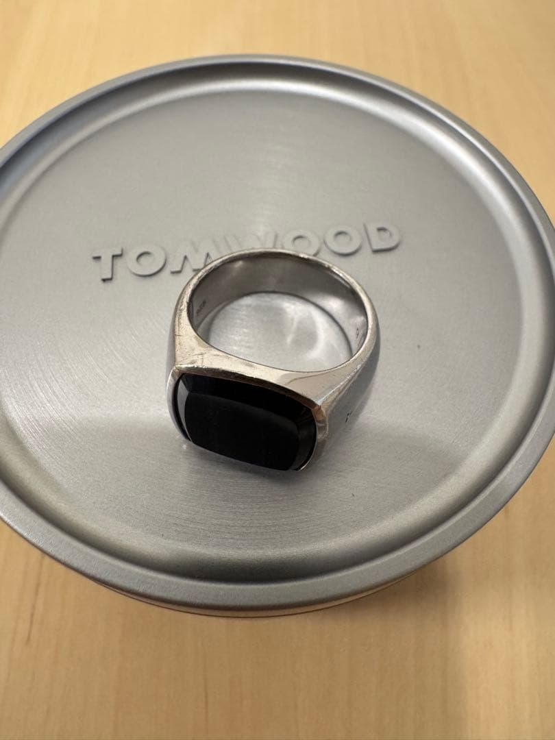 TOMWOOD Blue Hawk Eye Cushion Ring 54サイズ