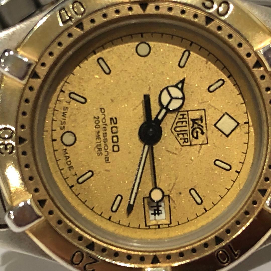 タグホイヤー プロフェッショナル 2000 964.008 腕時計ゴールド文字盤
