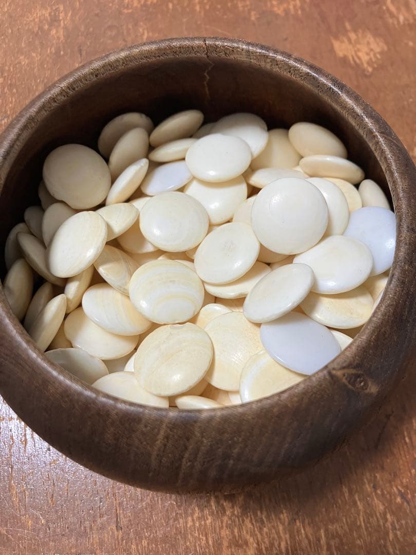 木製囲碁盤＋観音扉付き収納台　白黒碁石・木製碁笥付き　実用向け