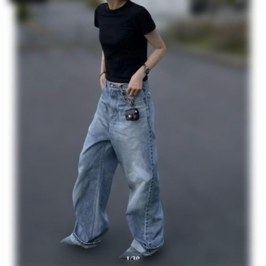 ok.soon original wide denim　デニム　サイズ4