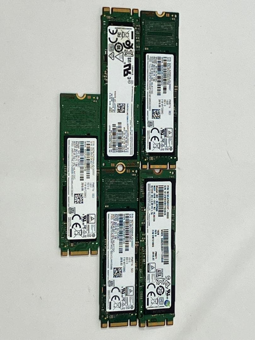 送料込 M.2 SATA 256GB 5枚セットSAMSUNG D4