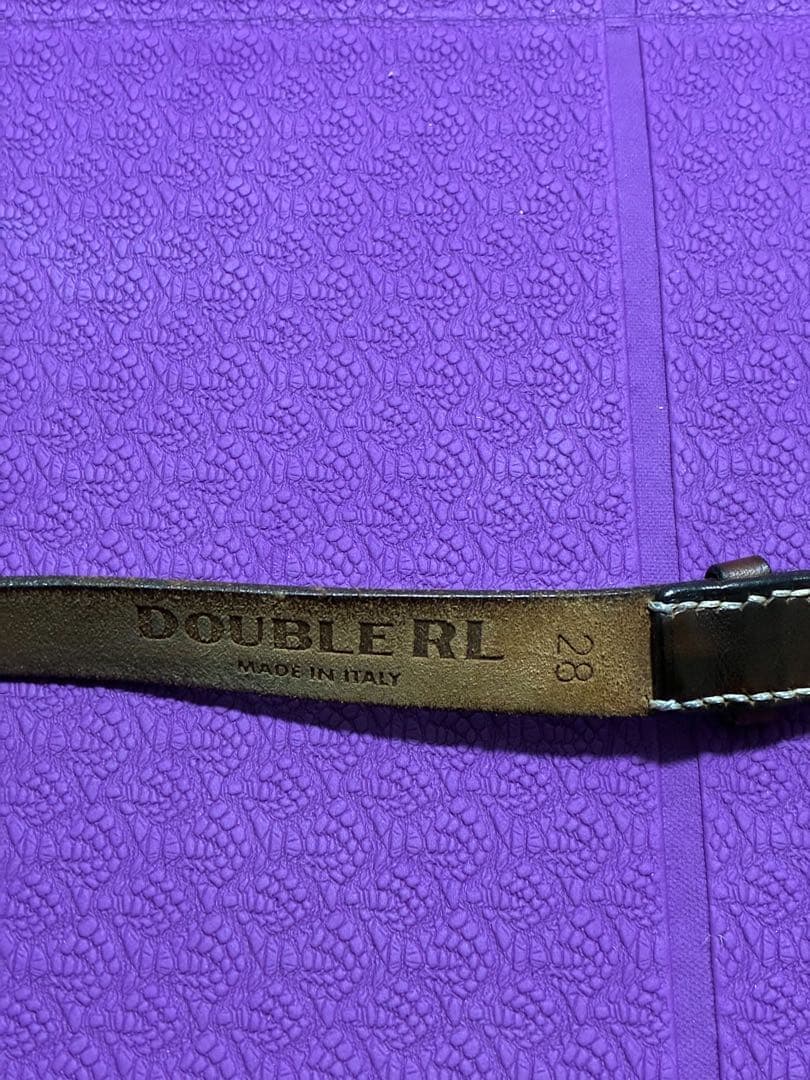 【佐藤】ダブルアールエル　イタリア製　ベルト　レザー