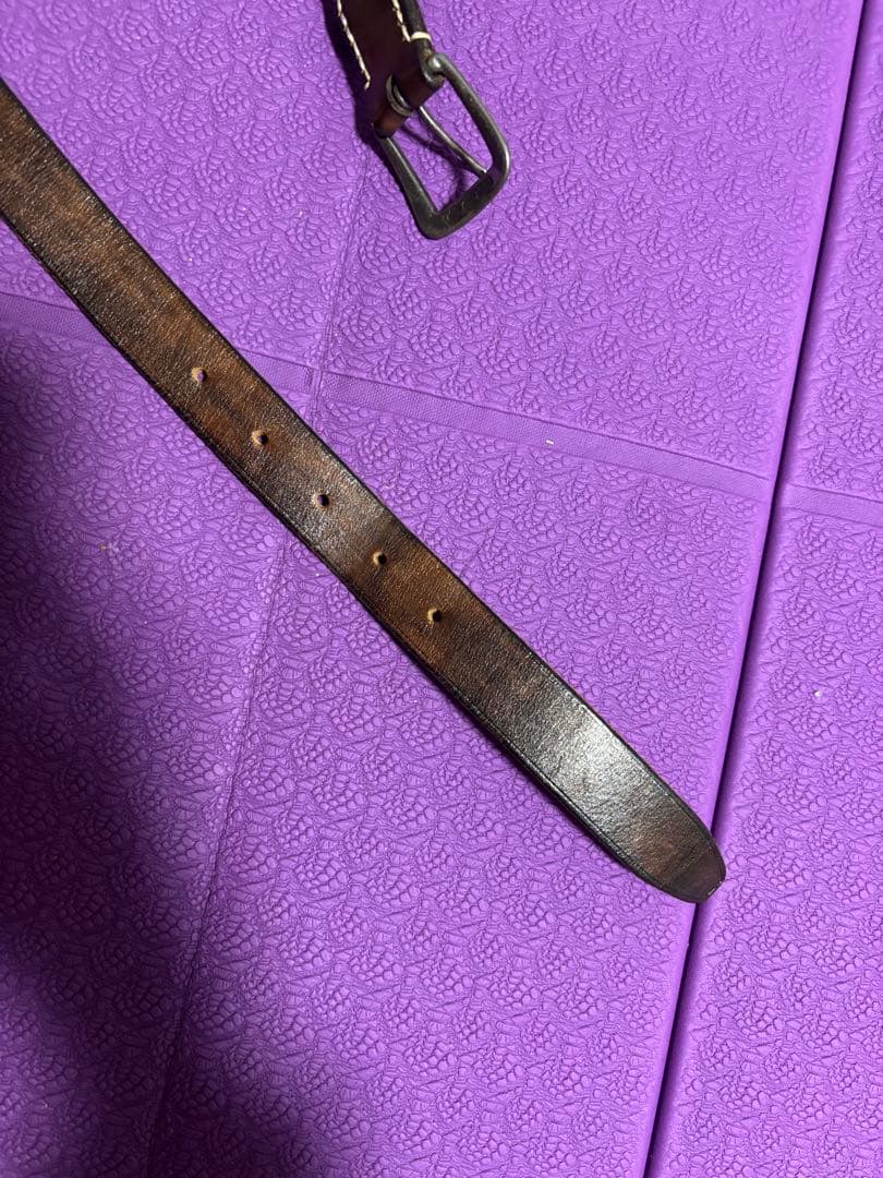 【佐藤】ダブルアールエル　イタリア製　ベルト　レザー