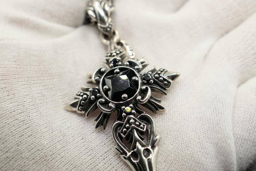 美品　the slayer　スレイヤー　アロンクロス　ネックレス　ブラック