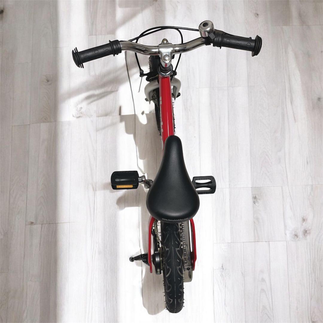 良品✨へんしんバイク 12インチ 自転車 キックバイク 赤