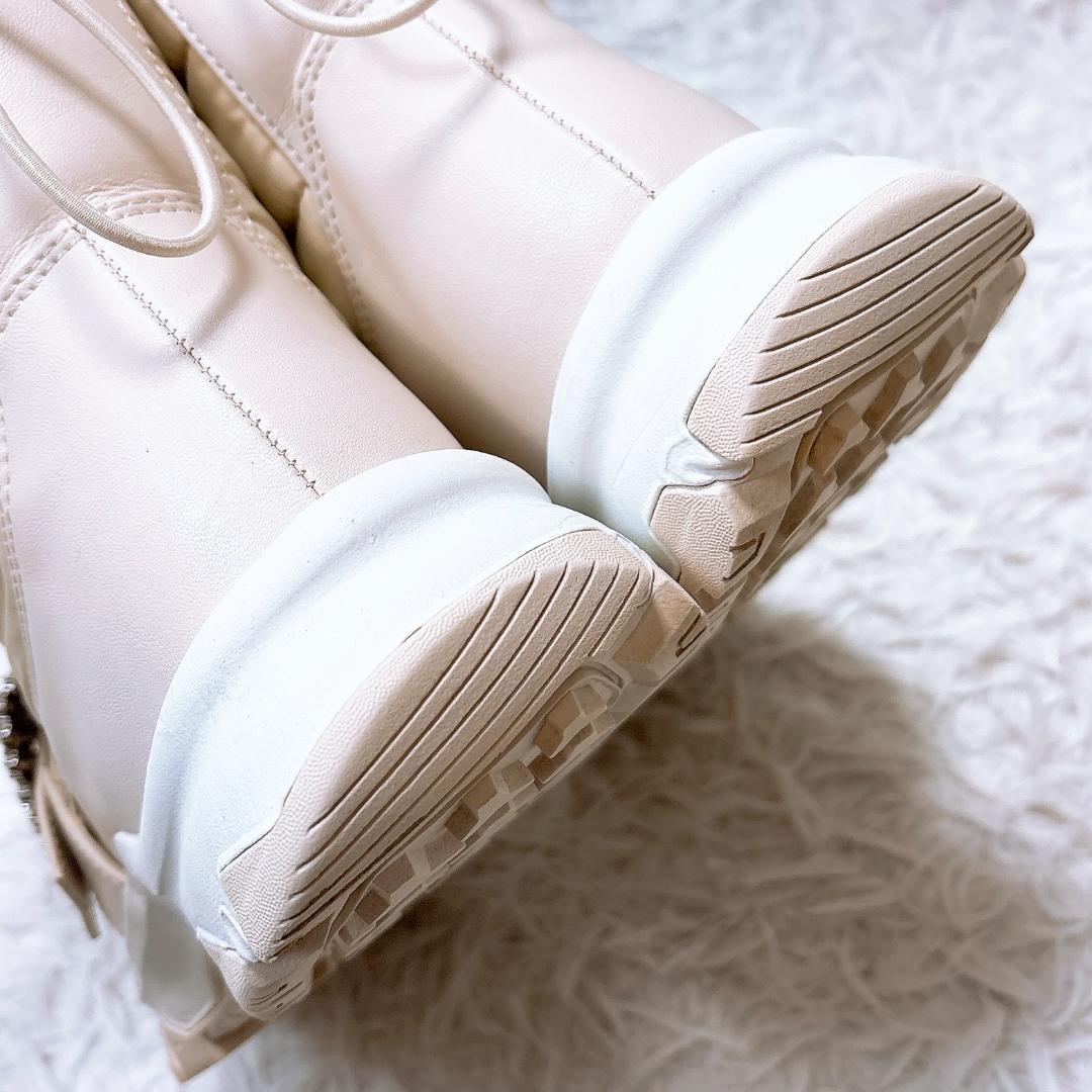 希少色【極美品】+diana クリスタルバックルスノーブーツ 23.5 24AW