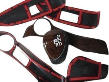 プリウス30 インテリアパネル 茶木目調