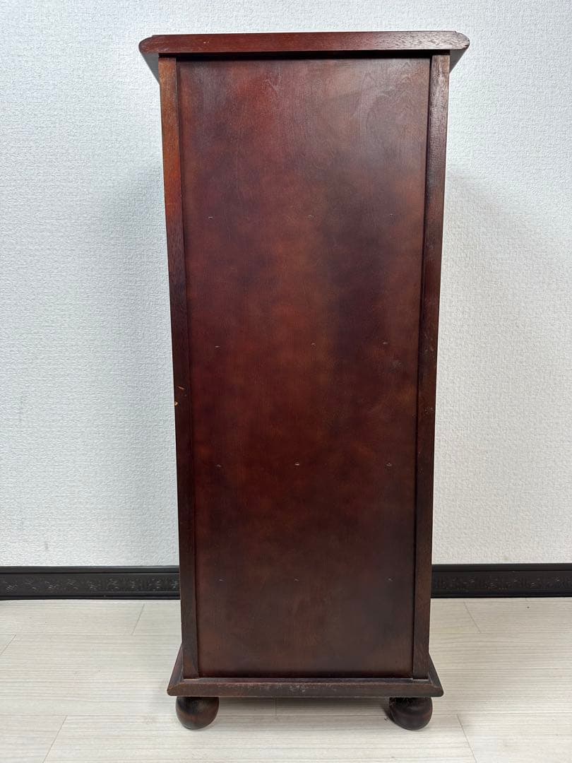 オールド カリモク 高級 天然木材 五段スリッパラック ※i4※