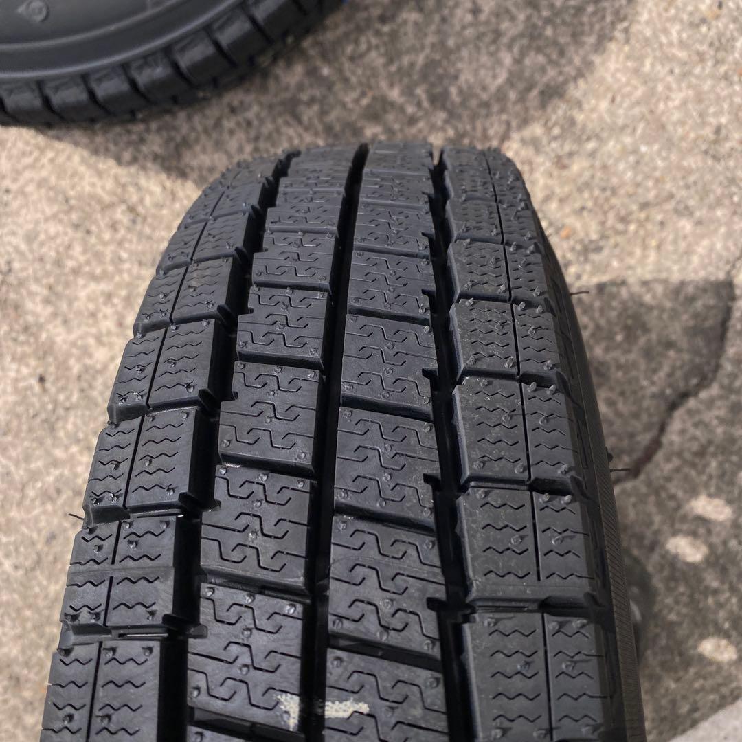 新品ダンロップ145/80R12 80/78N+中古スズキ純正スタッドレスセット