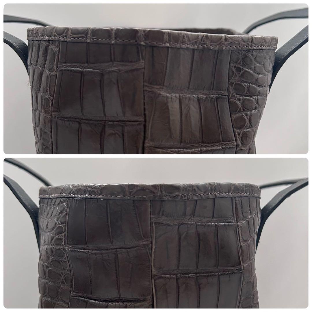 サンポー ソフトクロコダイル メンズ トートバッグ ブラック メンズバッグ 革