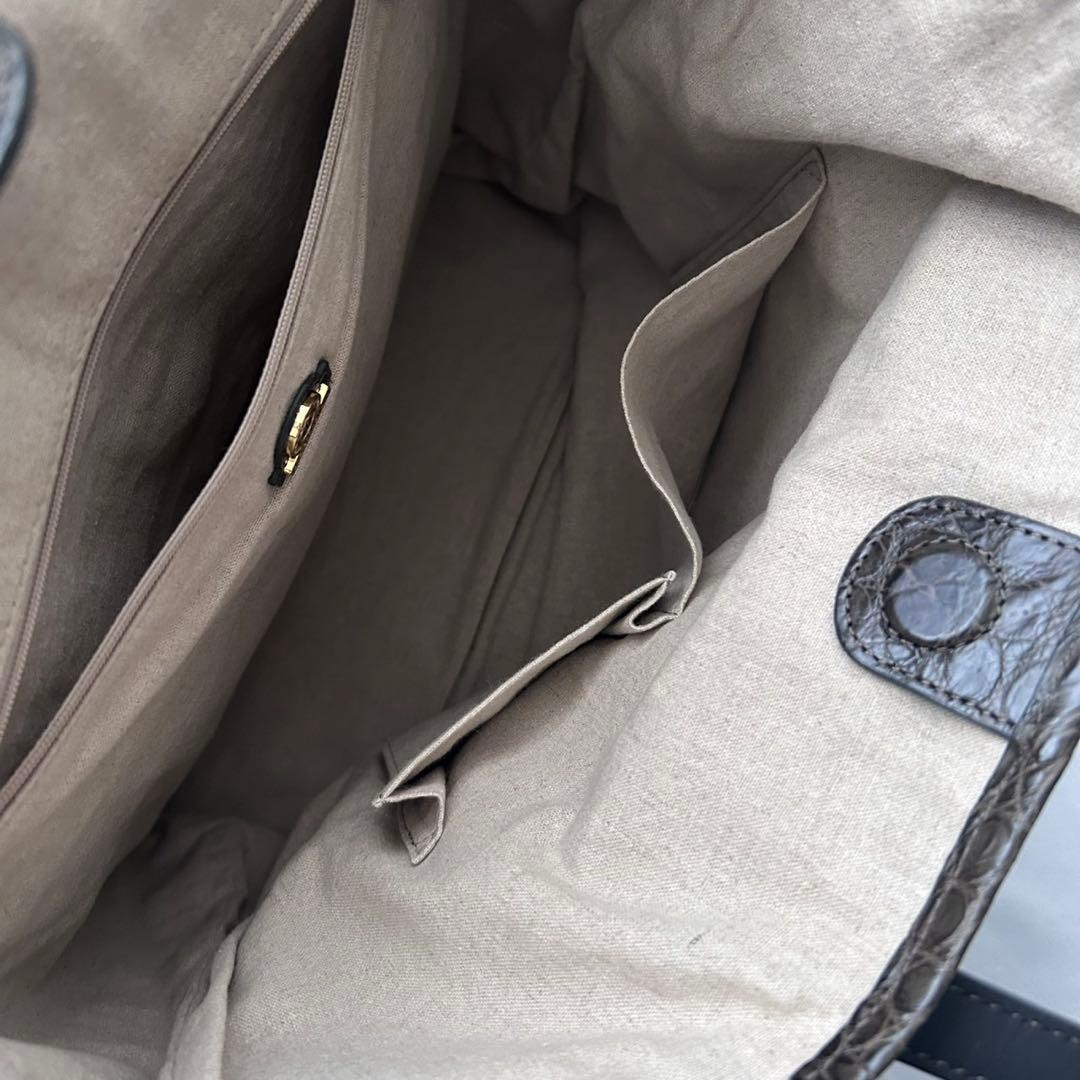 サンポー ソフトクロコダイル メンズ トートバッグ ブラック メンズバッグ 革